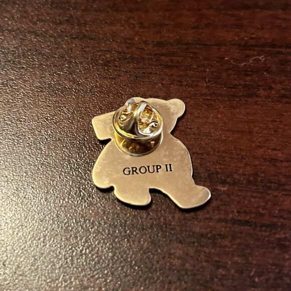 McDonald’s Ty Teenie Beanie Babies International Bears Britannia Lapel Hat Pin - Picture 3 of 3